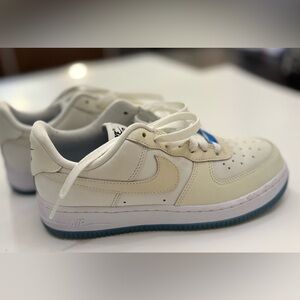 Nike White & Blue AF 1 Low UV Reflective